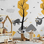 Φωτοταπετσαρια - Cute Sloths Αδιαβροχη 350x256cm