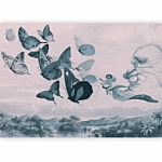 Φωτοταπετσαρια - Butterflies And Fairy Αδιαβροχη 300x210cm