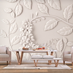 Φωτοταπετσαρια - Paper Flowers (cream) Αδιαβροχη 100x70cm