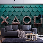 Φωτοταπετσαρια - Symbols In Green Αδιαβροχη 100x70cm