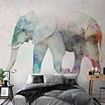 Φωτοταπετσαρια - Painted Elephant Αδιαβροχη 450x315cm