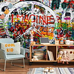 Φωτοταπετσαρια - Hippie Graffiti Αδιαβροχη 350x256cm