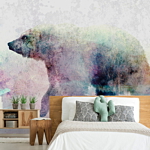 Φωτοταπετσαρια - Lonely Bear Αδιαβροχη 100x70cm