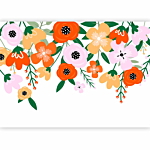 Φωτοταπετσαρια - Colorful Bloom - First Variant Αδιαβροχη 100x70cm