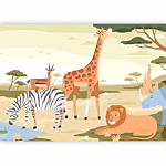 Φωτοταπετσαρια - Animals From Jungle Vector Illustration Αδιαβροχη 300x210cm