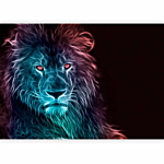 Φωτοταπετσαρια - Abstract Lion - Rainbow Αδιαβροχη 350x245cm