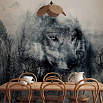 Φωτοταπετσαρια - Mountain Predator (black And White) Αδιαβροχη 100x70cm