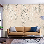 Φωτοταπετσαρια - Abstract Falling Leaves - Subtle Nature Motif With Branches Αδιαβροχη 350x245cm