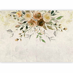 Φωτοταπετσαρια - Summer Bloom - Retro Floral Motif With Flowers And Leaves With Patterns Αδιαβροχη 300x210cm