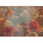 Φωτοταπετσαρια - Nature In Autumn - Landscape Of Autumn Trees In Painted Retro Style Αδιαβροχη 350x256cm