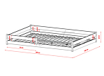 Fini Ημίδιπλο Κρεβατι Montessori 140x200cm Διαφορα Χρωματα