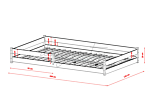 Zofia Κρεβατι Montessori Ημιδιπλο 120x200cm Διαφορα Χρωματα