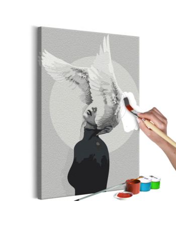 Πινακας Αυτοζωγραφικης - Woman With Wings 40x60cm