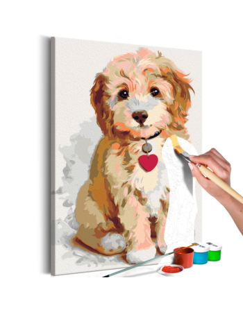 Πινακας Αυτοζωγραφικης - Dog puppy 40x60cm
