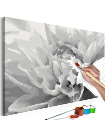 Πινακας Αυτοζωγραφικης - Black & White Flower 60x40cm
