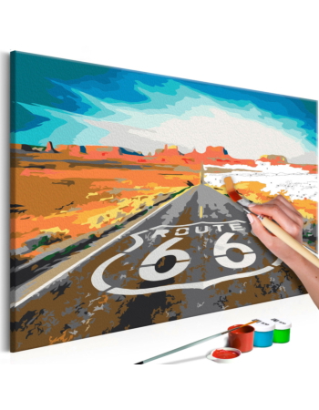 Πινακας Αυτοζωγραφικης - Route 66 60x40cm