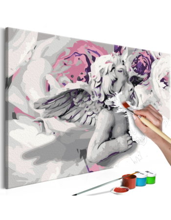 Πινακας Αυτοζωγραφικης - Angel flowers In The Background 60x40cm