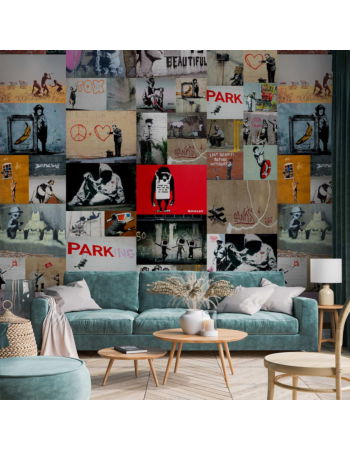 Ταπετσαρια - Banksy - A Collage