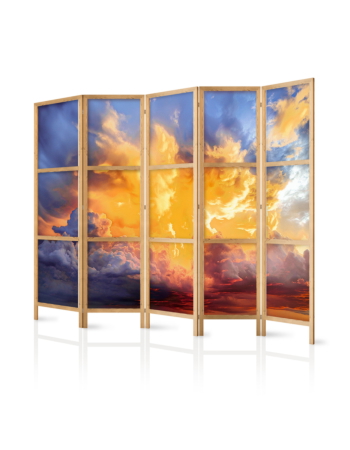Ιαπωνικο Διαχωριστικο Δωματιου - Beautiful Sunset - Clouds In Warm Shades 225x172cm