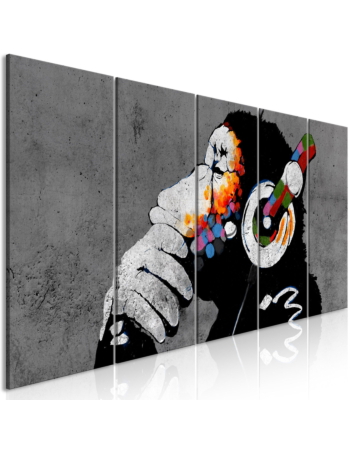 Πινακας Σε Καμβα - Hot Rhythms 5 Parts Narrow Standard 225x90cm