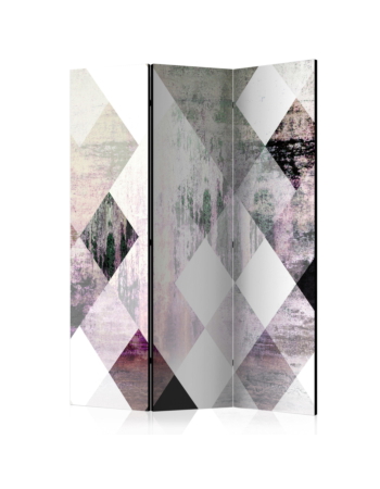 Διαχωριστικο Δωματιου - Rhombic Chessboard pink Ηχοαπορροφητικο 135x172cm