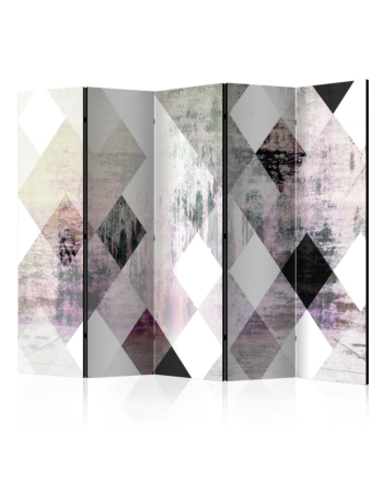 Διαχωριστικο Δωματιου - Rhombic Chessboard pink Ii Ηχοαπορροφητικο 225x172cm