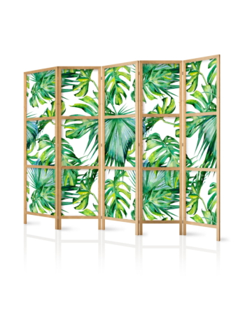 Ιαπωνικο Διαχωριστικο Δωματιου - Monstera And Palm Leaves Ii 225x172cm