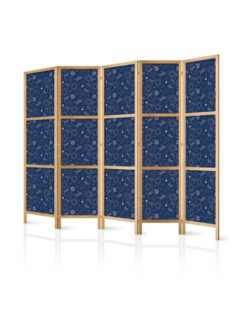 Ιαπωνικο Διαχωριστικο Δωματιου - Cosmic Inspirations - Pattern With Stars And Constellations On A Dark Background 225x172cm