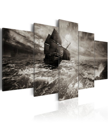 Πινακας Σε Καμβα - Ship In A Storm Premium Print 100x50cm
