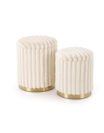 Puffy Gold Σετ 2 Σκαμπο Διαφορα Χρωματα