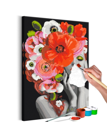 Πινακας Αυτοζωγραφικης - Redhead Lady 40x60cm