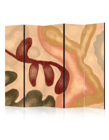 Διαχωριστικο Δωματιου - Worn Figures - Shapes In Lime Wash Technique In Warm Colors Ηχοαπορροφητικο 225x172cm