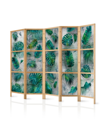 Ιαπωνικο Διαχωριστικο Δωματιου - Leaves On The Concrete Ii 225x172cm