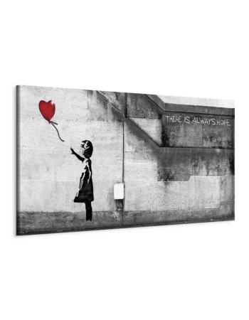 Πινακας Σε Καμβα - There Is Always Hope 1 Part Narrow Red Premium Print 90x30cm