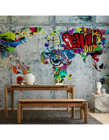 Φωτοταπετσαρια - Map - Graffiti Αδιαβροχη 400x280cm