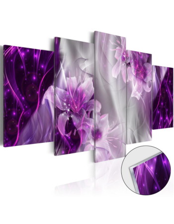 Πινακας Σε Ακρυλικο Γυαλι - Purple Utopia 100x50cm