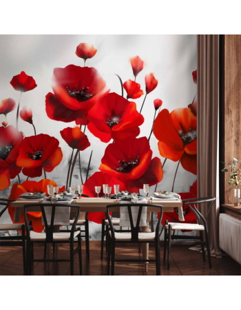 Φωτοταπετσαρια - Poppies In The Moonlight Αδιαβροχη 400x280cm