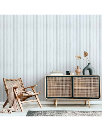 Ταπετσαρια - Wooden Texture - Symmetrical Vertical Lines On A White Background