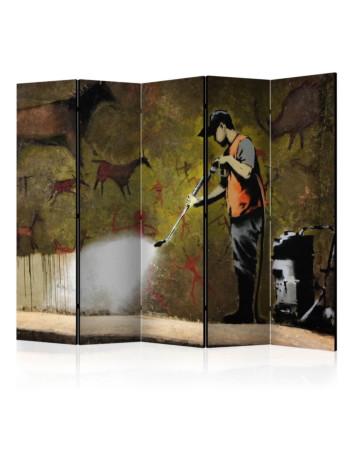 Διαχωριστικο Δωματιου - Banksy - Cave Painting Ii Ηχοαπορροφητικο 225x172cm
