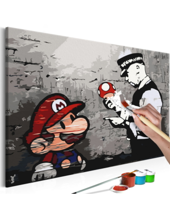 Πινακας Αυτοζωγραφικης - Mario banksy 60x40cm