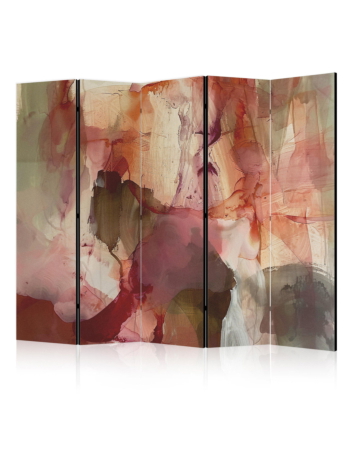 Διαχωριστικο Δωματιου - Rose Abstraction - Spilled Watercolor Paint In Spring Colors Ηχοαπορροφητικο 225x172cm