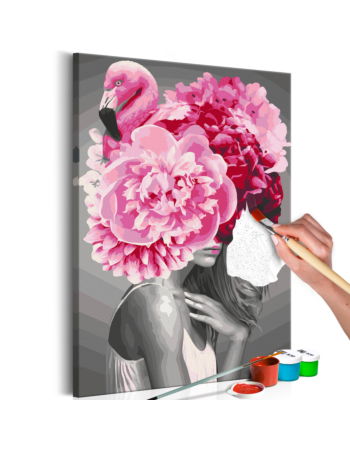 Πινακας Αυτοζωγραφικης - Flamingo Girl 40x60cm