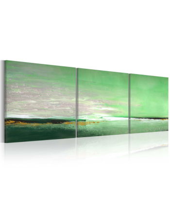 Πινακας Ζωγραφικης Στο Χερι – Sea Green Coast 150x50cm
