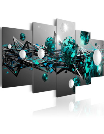 Πινακας Σε Καμβα - Turquoise Solar System Premium Print 100x50cm