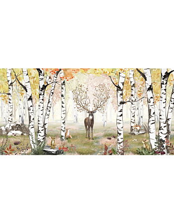 Amazing Antlers Autumn Ταπετσαρια Τοιχου Μπεζ