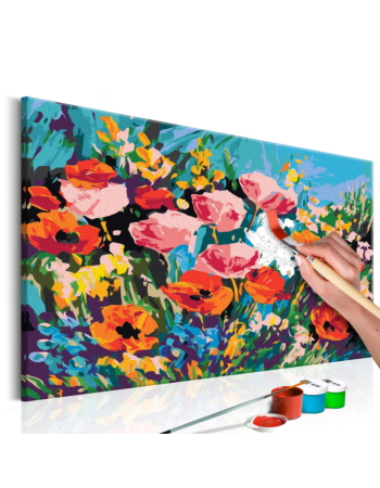Πινακας Αυτοζωγραφικης - Colourful Meadow Flowers 60x40cm