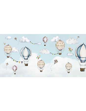 Balloon Bonanza Ταπετσαρια Τοιχου Ανοιχτο Μπλε