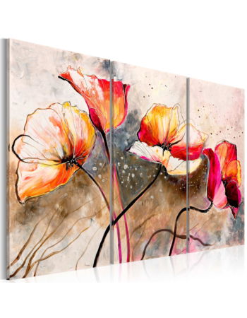 Πινακας Σε Καμβα - Poppies Lashed By The Wind Premium Print 90x60cm