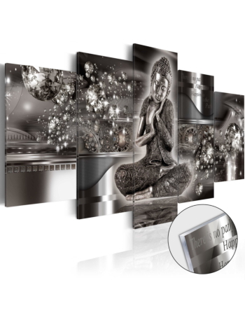 Πινακας Σε Ακρυλικο Γυαλι - Silver Serenity 100x50cm