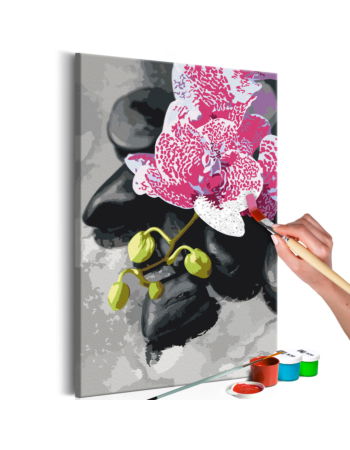 Πινακας Αυτοζωγραφικης - Pink Orchid 40x60cm